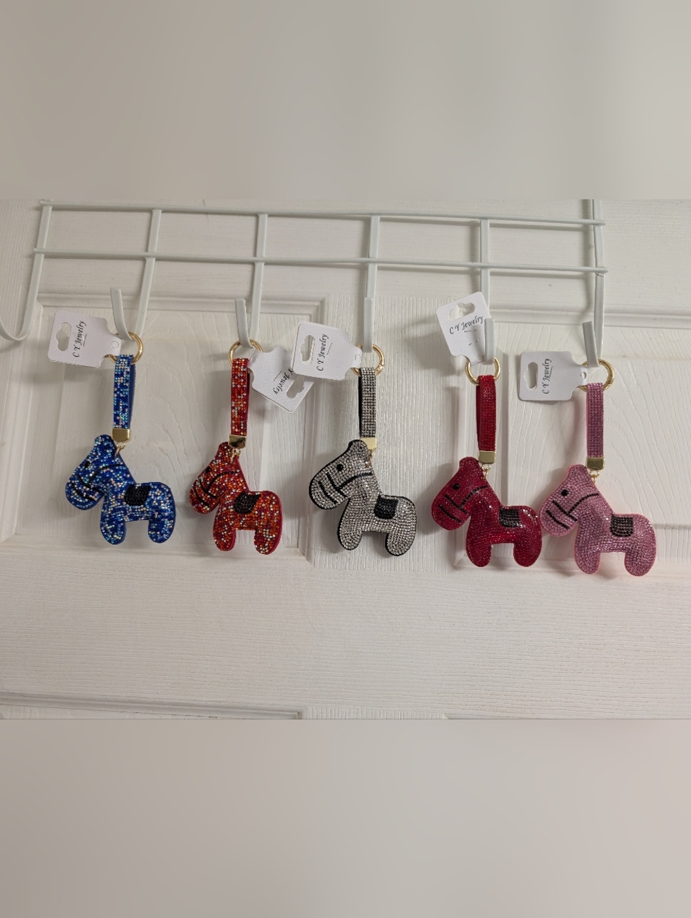Pick 1 NEW Sparkling Pony/Horse Keychain Bag Charms